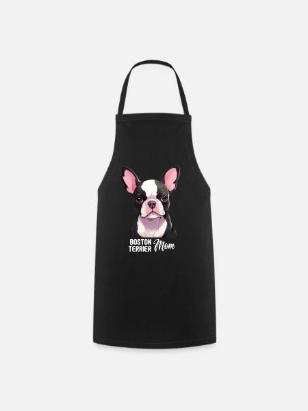 Chien Boston Terrier - Tablier de cuisine - noir
