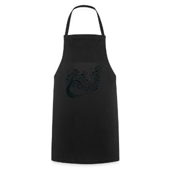 Harmony of nature - Cooking Apron - black - Front - AI Model Male 185 dark (185cm)