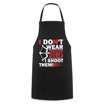 Archery Archery I Shoot Them - Cooking Apron - black - Front - AI Model Male 185 dark (185cm)