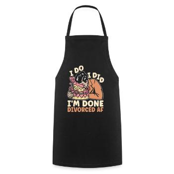 Divorce Lawyer I Do I Did I'm Done Divorcement - Cooking Apron - black - Front - AI Model Male 185 dark (185cm)