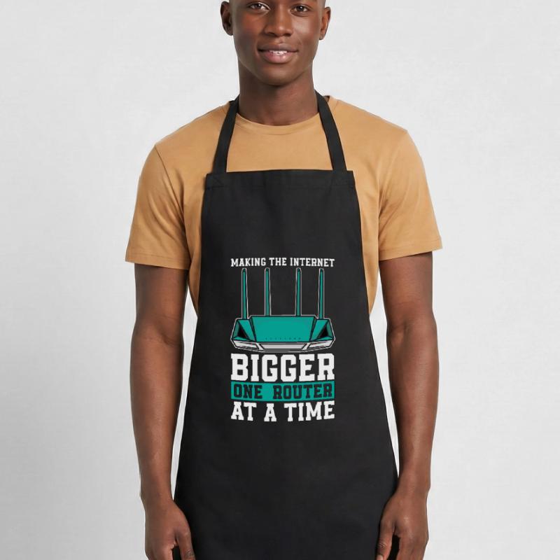 Network Engineer Making The Internet Computer Geek Cooking Apron