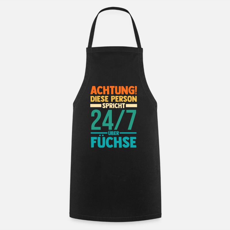 Fuchs - Kochschürze - Schwarz