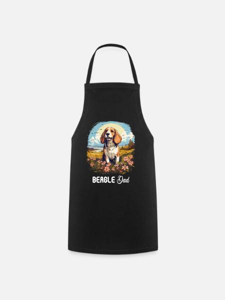 Hund Beagle - Kochschürze - Schwarz