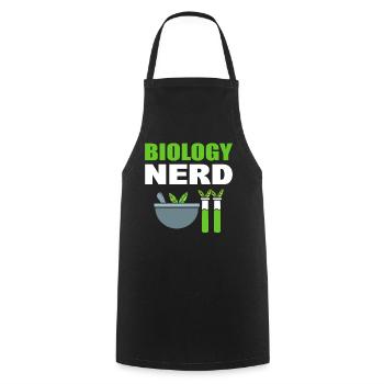 Biology Nerd Biologieprofessor - Kochschürze - Schwarz - Vorne - AI Model Male 185 dark (185cm)
