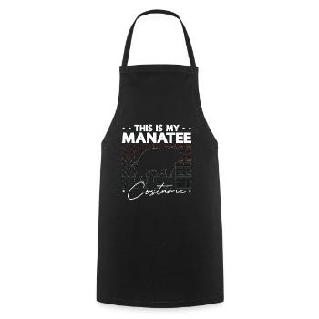 Dugong This Is My Manatee Costume Sea Creatures - Cooking Apron - black - Front - AI Model Male 185 dark (185cm)