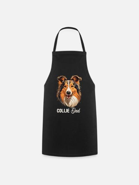 Hund Collie - Kochschürze - Schwarz