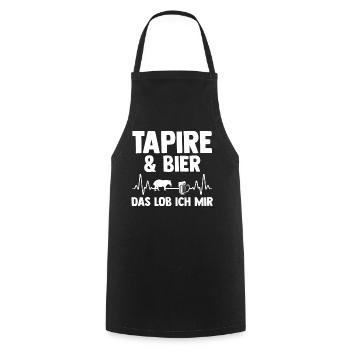 Tapir - Kochschürze - Schwarz - Vorne - AI Model Male 185 dark (185cm)
