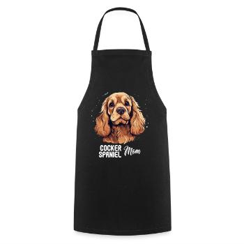 Épagneul Dog Cocker - Tablier de cuisine - noir - Devant - AI Model Male 185 dark (185cm)