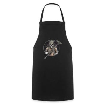 Sondengänger Sondler sondeln Vintage - Kochschürze - Schwarz - Vorne - AI Model Male 185 dark (185cm)