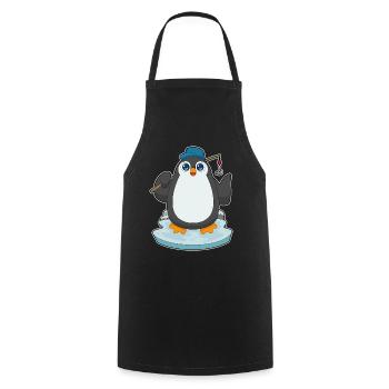 Canne à pêche Penguin Angler Canne à pêche - Tablier de cuisine - noir - Devant - AI Model Male 185 dark (185cm)