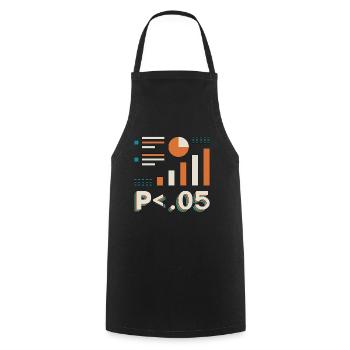 Data Analyst P < .05 Computer Science Programming - Kochschürze - Schwarz - Vorne - AI Model Male 185 dark (185cm)