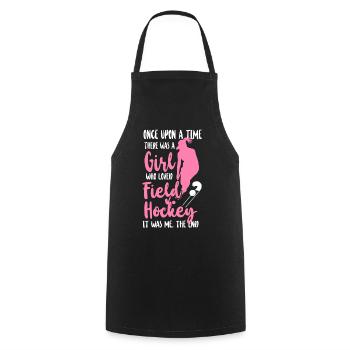 Field Hockey Once Upon A Time - Cooking Apron - black - Front - AI Model Male 185 dark (185cm)