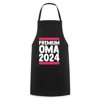 Werdende Oma 2024 - Kochschürze - Schwarz - Vorne - AI Model Male 185 dark (185cm)