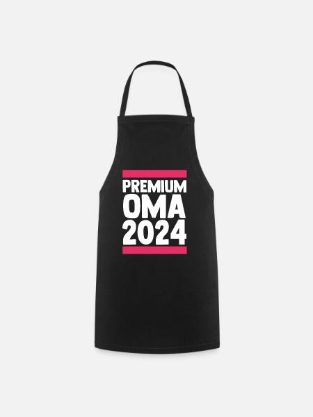 Werdende Oma 2024 - Kochschürze - Schwarz