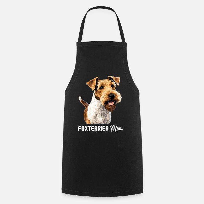 Hund Foxterrier - Kochschürze - Schwarz