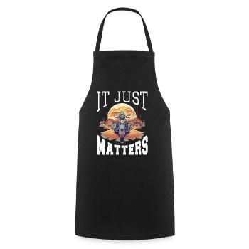 Trike Trike Rider Motor Trike Funny Trike Bike - Cooking Apron - black - Front - AI Model Male 185 dark (185cm)