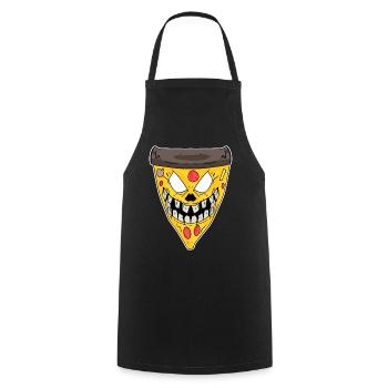 Pizza Zombie - Tablier de cuisine - noir - Devant - AI Model Male 185 dark (185cm)