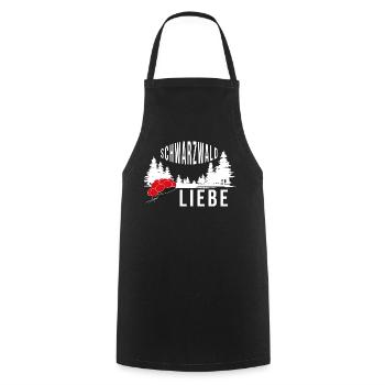 Schwarzwald Liebe - Kochschürze - Schwarz - Vorne - AI Model Male 185 dark (185cm)