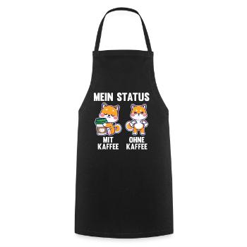 Hund Mein Status Mit Kaffee Ohne Kaffee - Kochschürze - Schwarz - Vorne - AI Model Male 185 dark (185cm)