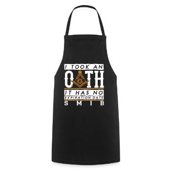 Masonic Gift I Masonic Freemasonry - Cooking Apron - black - Front - AI Model Male 185 dark (185cm)