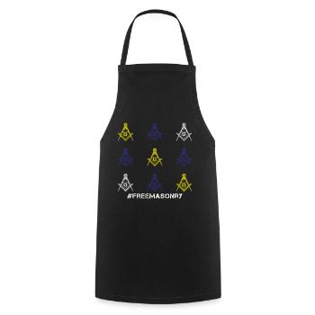 Masonic Gift I Masonic Freemasonry Tshirt - Cooking Apron - black - Front - AI Model Male 185 dark (185cm)