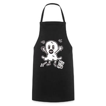 Halloween ghost ghost midnight creepy child - Cooking Apron - black - Front - AI Model Male 185 dark (185cm)
