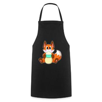 Fox Baby Milk Bottle - Cooking Apron - black - Front - AI Model Male 185 dark (185cm)