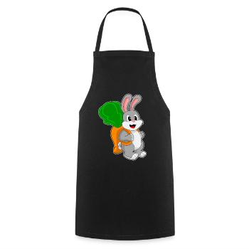 École de sac à dos lapin étudiant - Tablier de cuisine - noir - Devant - AI Model Male 185 dark (185cm)