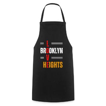 Love Brooklyn Heights - Cooking Apron - black - Front - AI Model Male 185 dark (185cm)