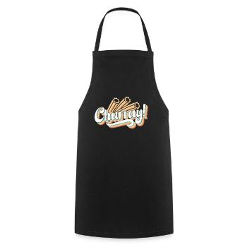 Churros Churray Cuisine mexicaine Churros à la cannelle - Tablier de cuisine - noir - Devant - AI Model Male 185 dark (185cm)