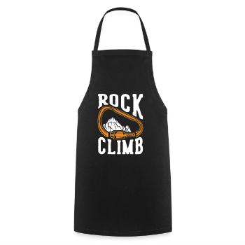 Rock Climb Sportklettern Speedklettern Kraxler - Kochschürze - Schwarz - Vorne - AI Model Male 185 dark (185cm)