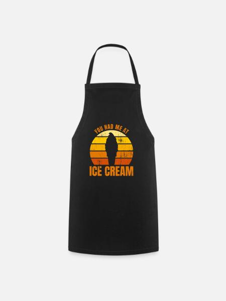 Eiscreme Liebhaber - Kochschürze - Schwarz