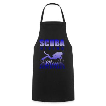 Scuba Diving, Scuba Diving, Holiday Sea Diver - Cooking Apron - black - Front - AI Model Male 185 dark (185cm)