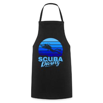 Scuba Diving, Scuba Diving, Holiday Sea Diver - Cooking Apron - black - Front - AI Model Male 185 dark (185cm)