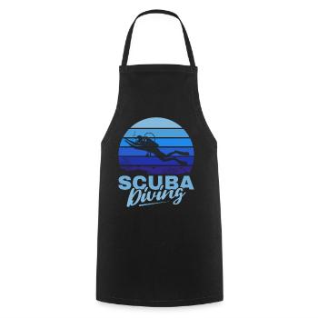 Scuba Diving, Scuba Diving, Holiday Sea Diver - Cooking Apron - black - Front - AI Model Male 185 dark (185cm)