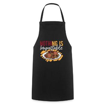 Meatballs Nothing Is Impastable Pasta Meatball - Cooking Apron - black - Front - AI Model Male 185 dark (185cm)