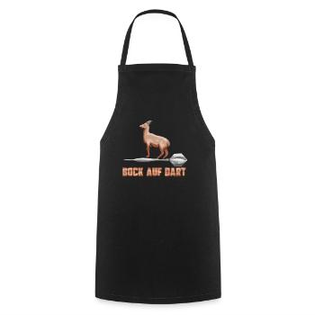 Dartspieler Geschenk zum Darts Spielen Darten - Kochschürze - Schwarz - Vorne - AI Model Male 185 dark (185cm)