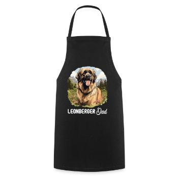 Leonberger - Cooking Apron - black - Front - AI Model Male 185 dark (185cm)
