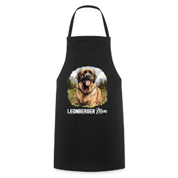 Leonberger - Cooking Apron - black - Front - AI Model Male 185 dark (185cm)