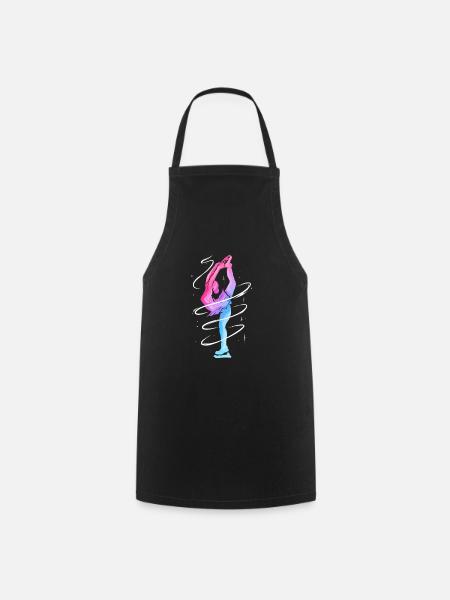 Eiskunstläuferin Geschenk für den Eiskunstlauf - Kochschürze - Schwarz