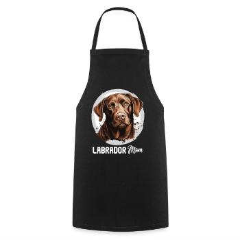 Labrador - Kochschürze - Schwarz - Vorne - AI Model Male 185 dark (185cm)