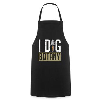 Botany I Dig Botany Botanical Garden Indoor Plants - Cooking Apron - black - Front - AI Model Male 185 dark (185cm)