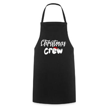 Christmas Crew family 2024 - Tablier de cuisine - noir - Devant - AI Model Male 185 dark (185cm)