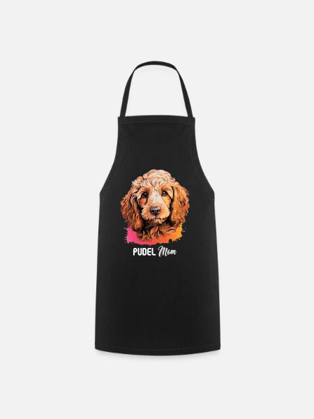 Caniche - Tablier de cuisine - noir