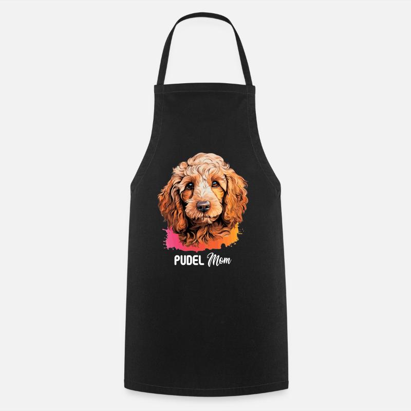 Caniche - Tablier de cuisine - noir