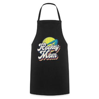 Field Hockey Mom Retro Hockey Mom - Cooking Apron - black - Front - AI Model Male 185 dark (185cm)