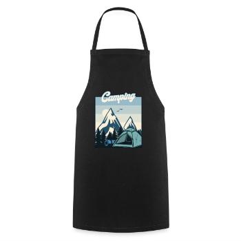 Tentes de camping Glamping Camping-car - Tablier de cuisine - noir - Devant - AI Model Male 185 dark (185cm)