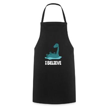 Nessie Monster from Loch Ness Monsters - Cooking Apron - black - Front - AI Model Male 185 dark (185cm)