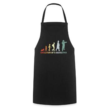 Évolution de l’apiculteur - Tablier de cuisine - noir - Devant - AI Model Male 185 dark (185cm)