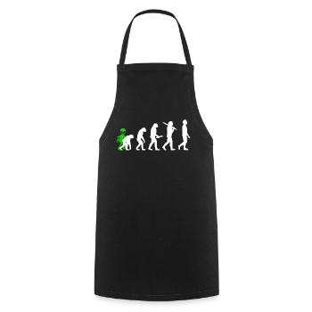Alien, OVNI, UAP, Espace, Objet volant de l’espace - Tablier de cuisine - noir - Devant - AI Model Male 185 dark (185cm)